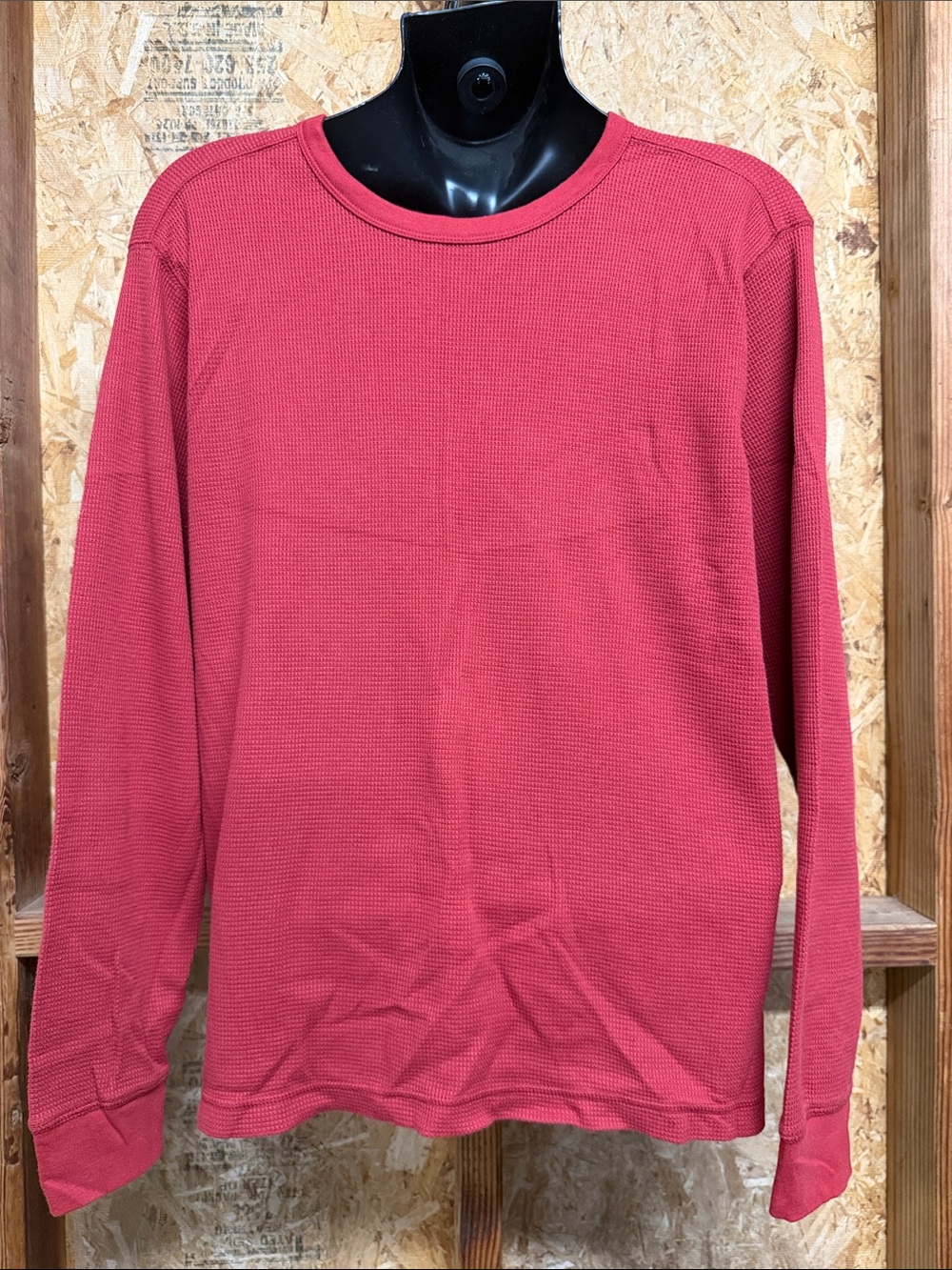 NWOT Old Navy Men's Long-Sleeve Thermal Shirt - Cherry Fizz